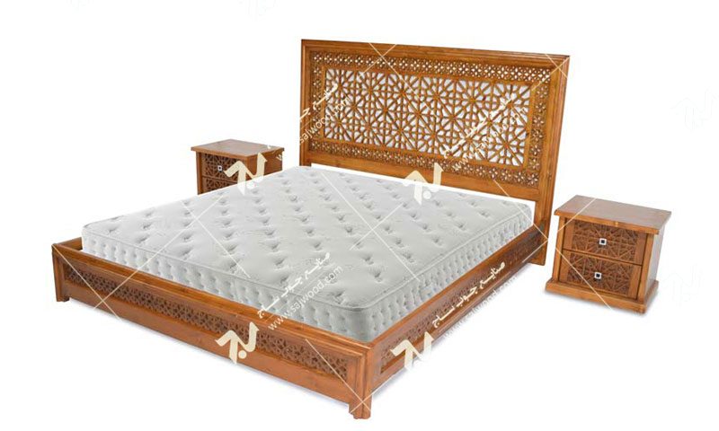 سرویس،تخت خواب دو نفره چوبی سنتی قدیمی ایرانی